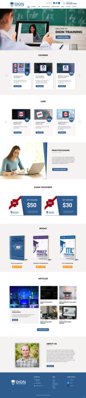 Web Design by pb for Dion Training Solutions | Design: #19754455