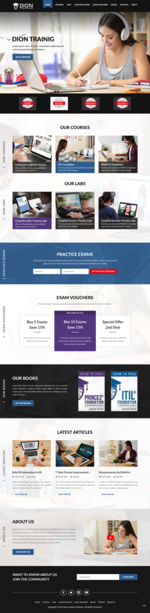 Web Design by pb for Dion Training Solutions | Design: #19754456
