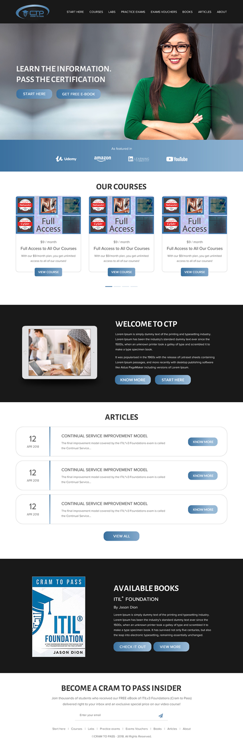 Web Design by rightway for Dion Training Solutions | Design #19728446