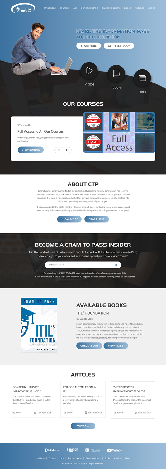 Web Design by rightway for Dion Training Solutions | Design #19728447