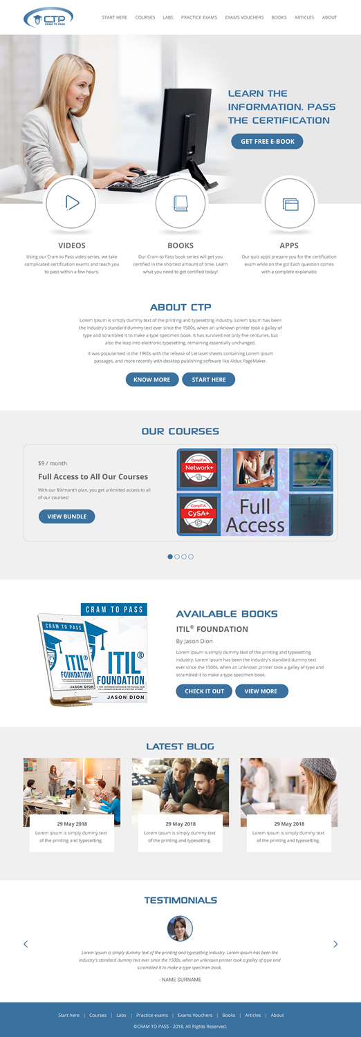 Web Design by rightway for Dion Training Solutions | Design #19728449