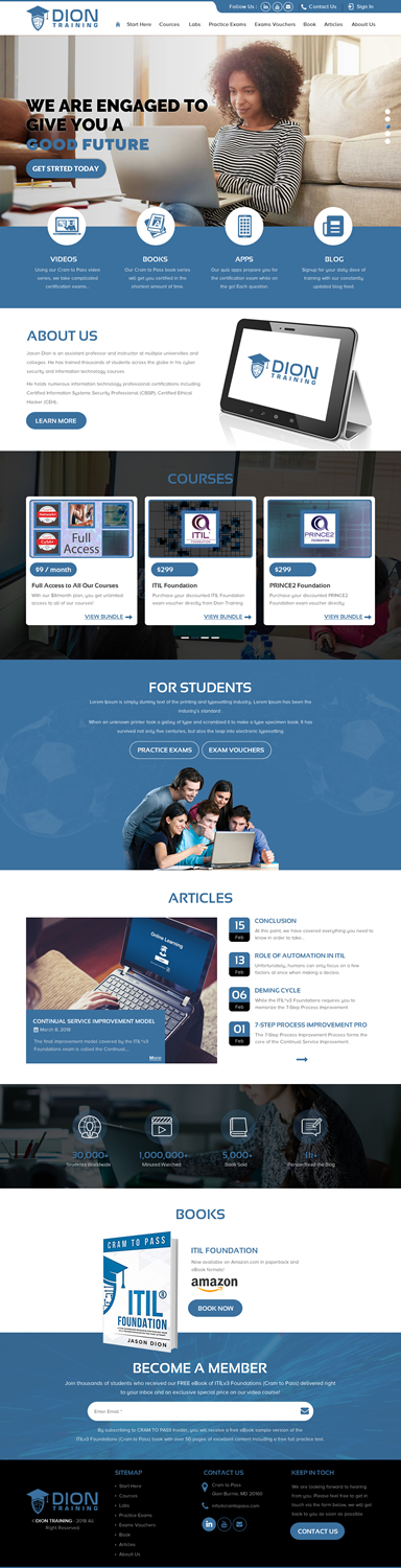 Web Design by rightway for Dion Training Solutions | Design: #19728459