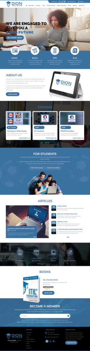 Web Design by rightway for Dion Training Solutions | Design: #19728459
