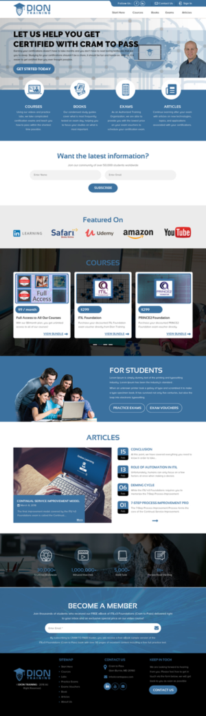 Web-Design von rightway für Dion Training Solutions | Design: #19867400