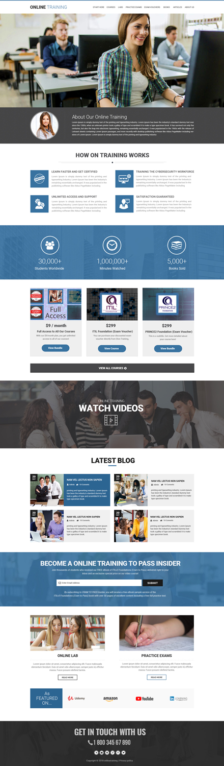 Web Design by Dream Logo Design for Dion Training Solutions | Design #19719386