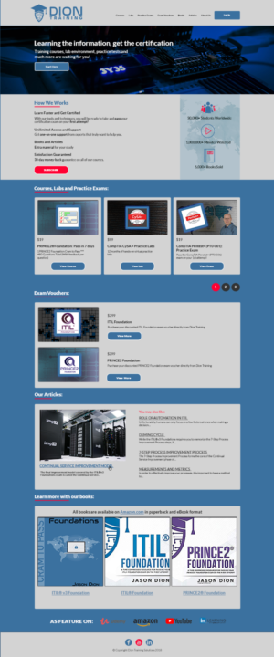 Web-Design von Le Hoang Minh Anh für Dion Training Solutions | Design: #19718941