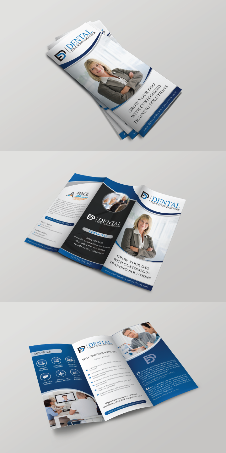 Brochure Design by alex989 for Dental Education Partners | Design #19748064