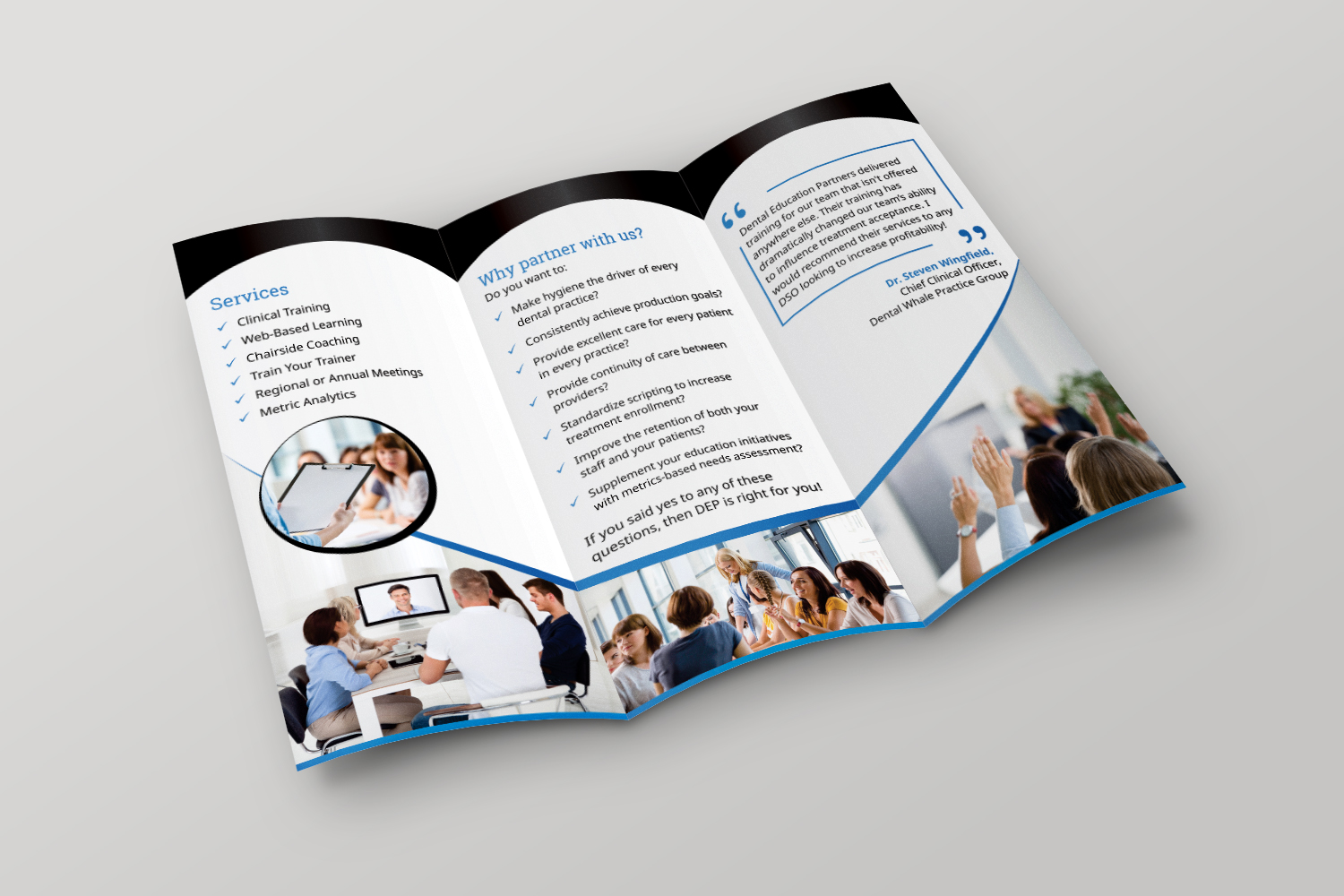 Brochure Design by ecorokerz for Dental Education Partners | Design #19751640