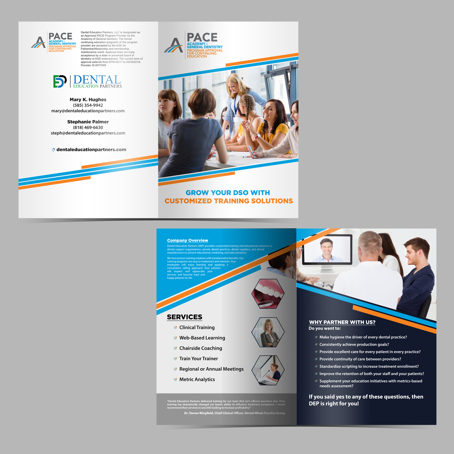 Broschüren-Design von Schöpfer für Dental Education Partners | Design #19754028