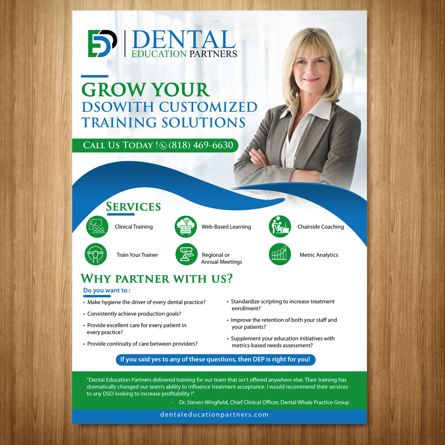 Brochure Design by Schöpfer for Dental Education Partners | Design #19754624