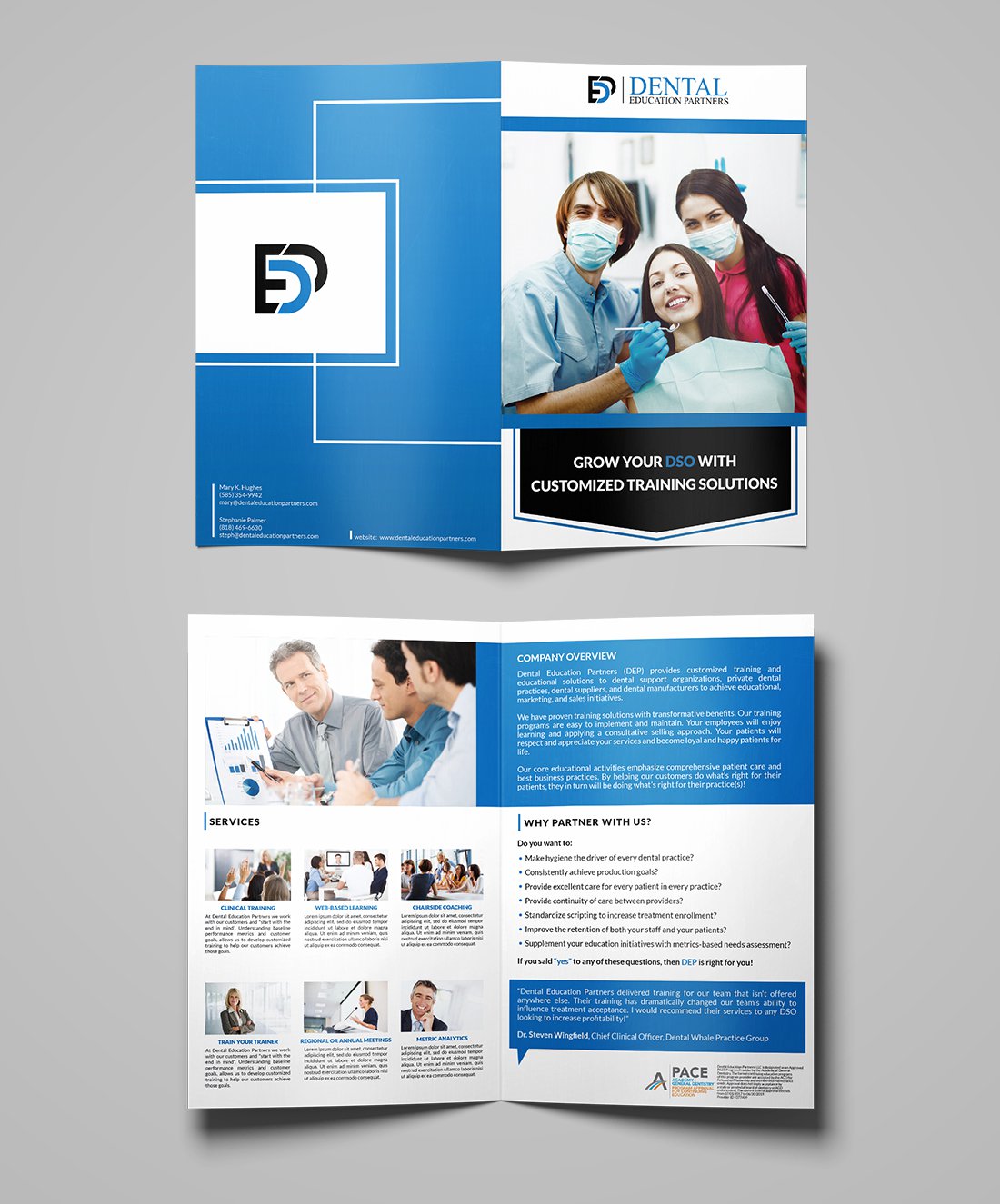 Brochure Design by Axmal_Etalon for Dental Education Partners | Design #19759373