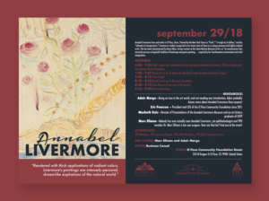 YPO El Paso Juarez Artist Annabel Livermore event | Einladungs-Design von JTdsign