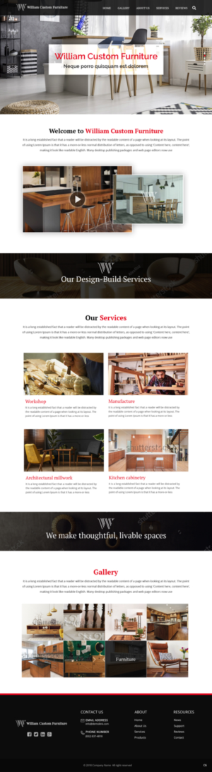 Web Design by pb for WILLIAM Custom Furniture | Design: #19736617