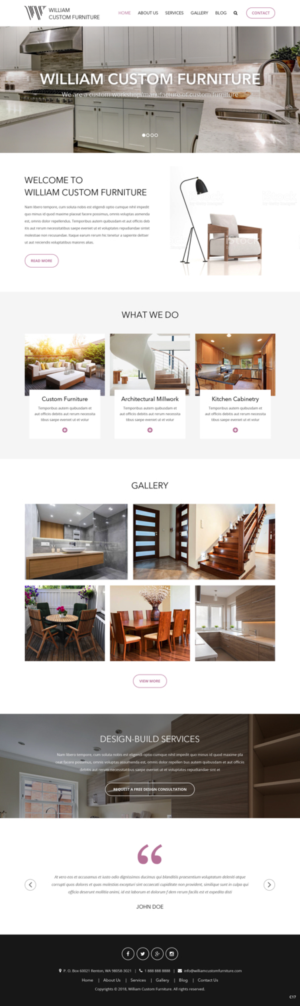 Web Design by pb for WILLIAM Custom Furniture | Design: #19736618