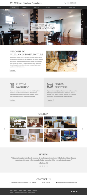 Web Design by pb for WILLIAM Custom Furniture | Design: #19736619