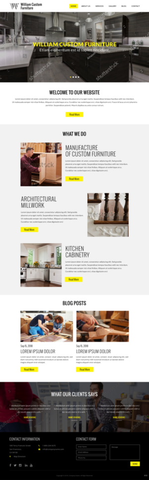Web Design by pb for WILLIAM Custom Furniture | Design: #19736621