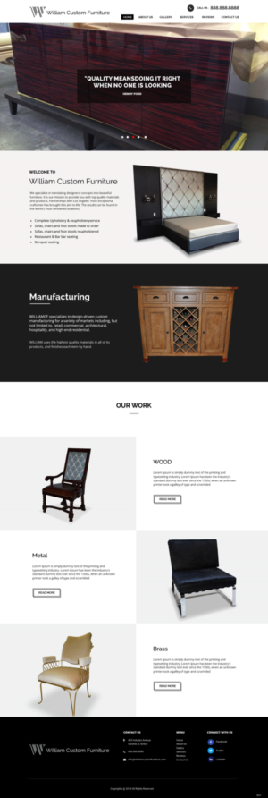 Web Design by pb for WILLIAM Custom Furniture | Design: #19765490