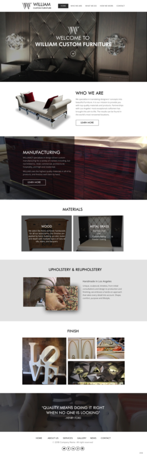 Web Design by pb for WILLIAM Custom Furniture | Design: #19765493