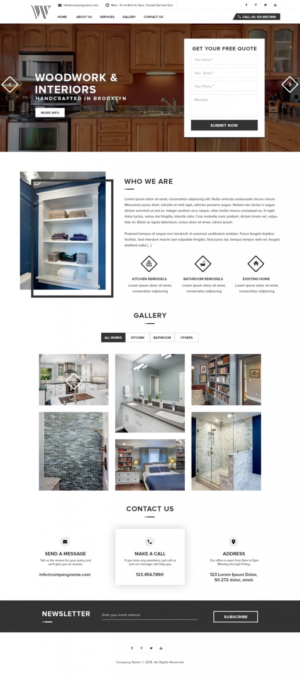 Web Design by Senthil Kumaar V for WILLIAM Custom Furniture | Design: #19723969