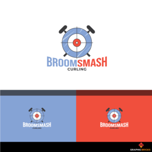 BroomSmash Curling | Logo-Design von Graphic Bricks