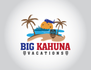 Logo Design by Prism Graphics for Big Kahuna Vacations LLC | Design #19787373
