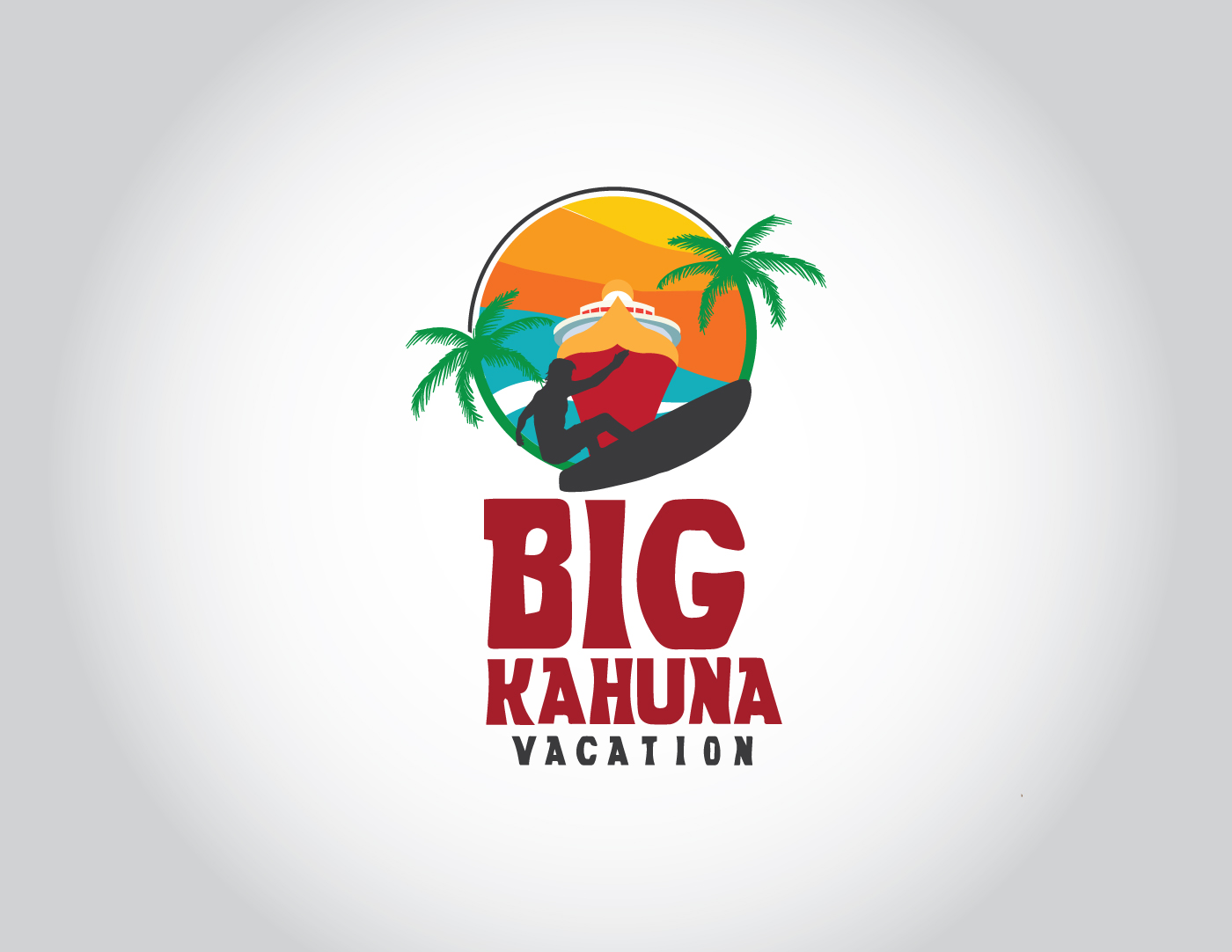 Logo Design by Fusionex Studio for Big Kahuna Vacations LLC | Design #19795915