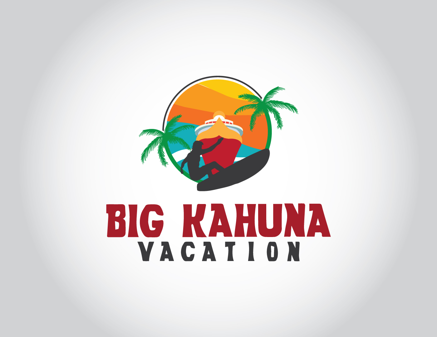 Logo Design by Fusionex Studio for Big Kahuna Vacations LLC | Design #19795916