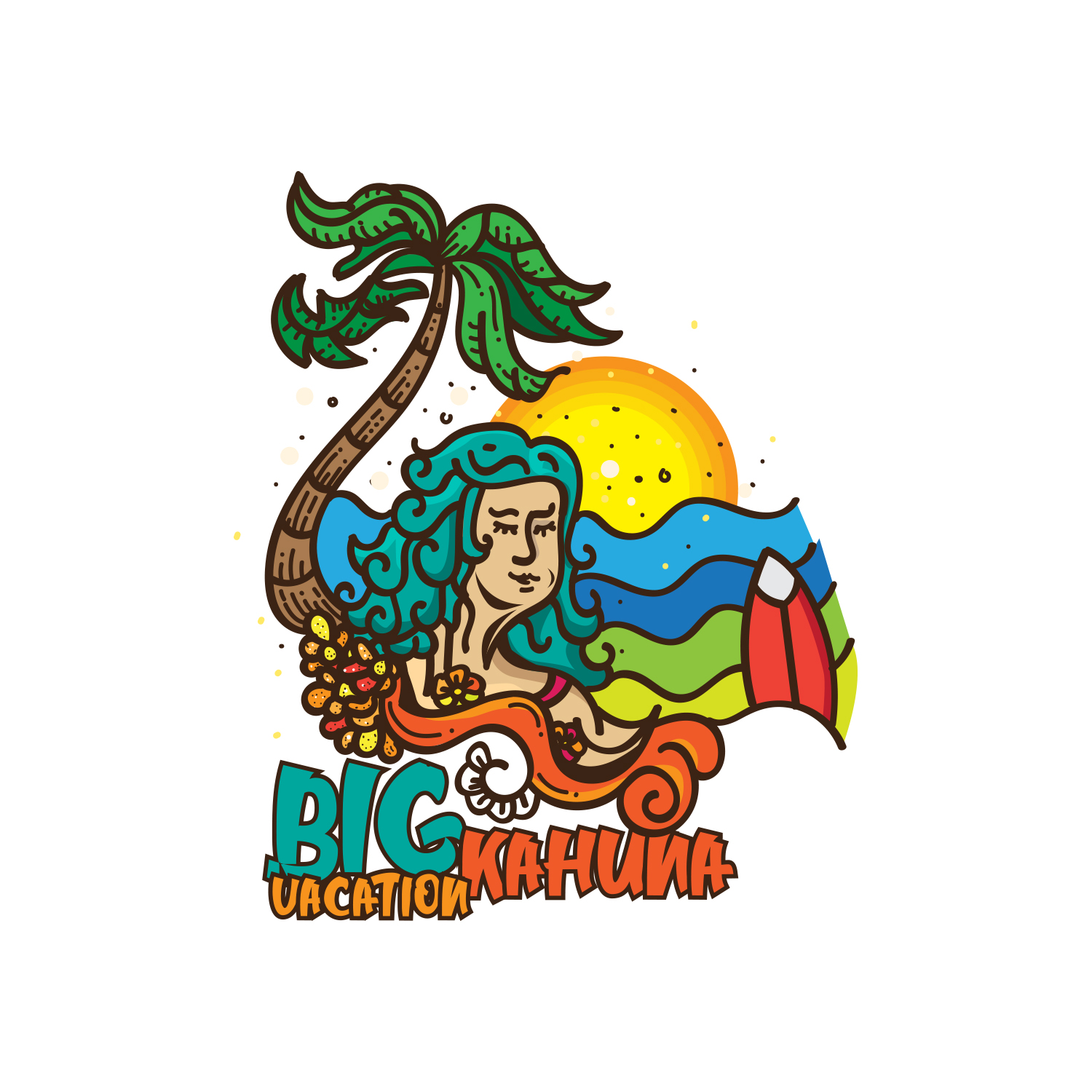 Logo Design by Ngoeg for Big Kahuna Vacations LLC | Design #19821276