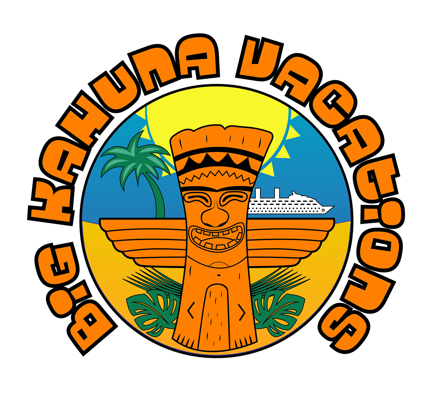 Logo Design by Val Zon for Big Kahuna Vacations LLC | Design #19788025