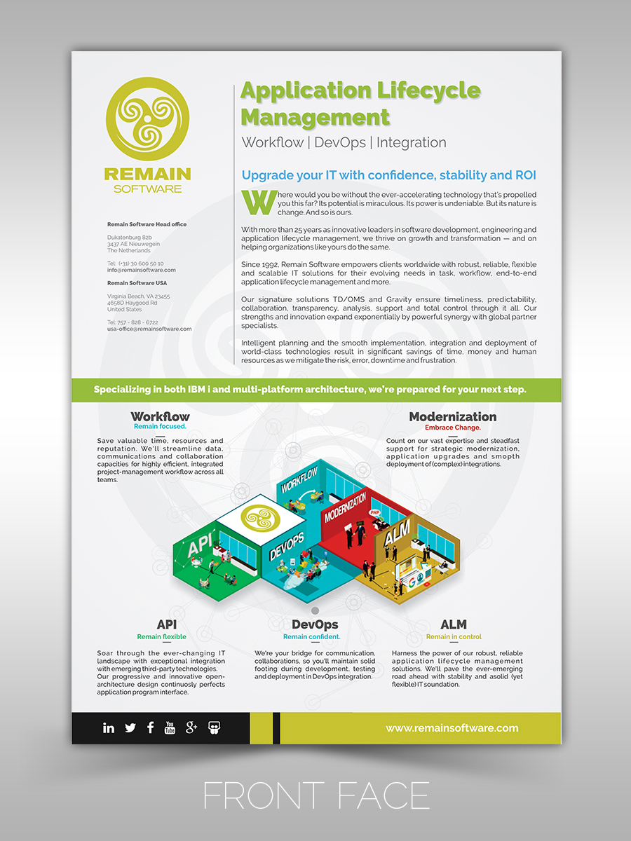 Design de Flyer par angelcolmenares3 pour Hamway Software Solutions | Design #19777674