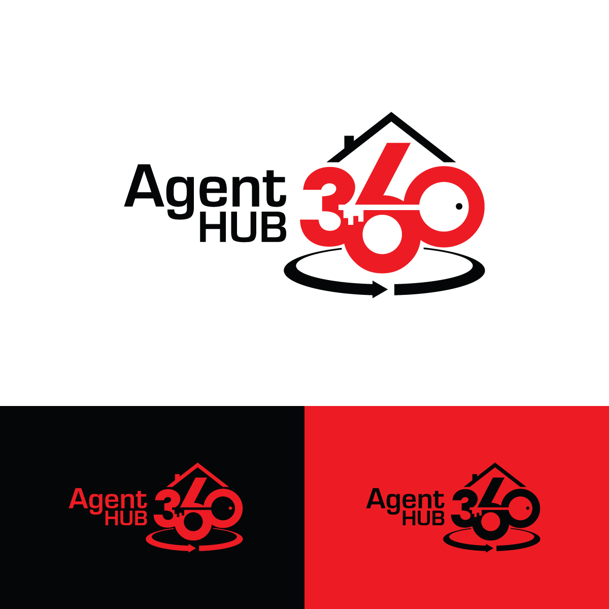 Logo Design by prodesigns99 for Agent HUB 360 | Design #19729245
