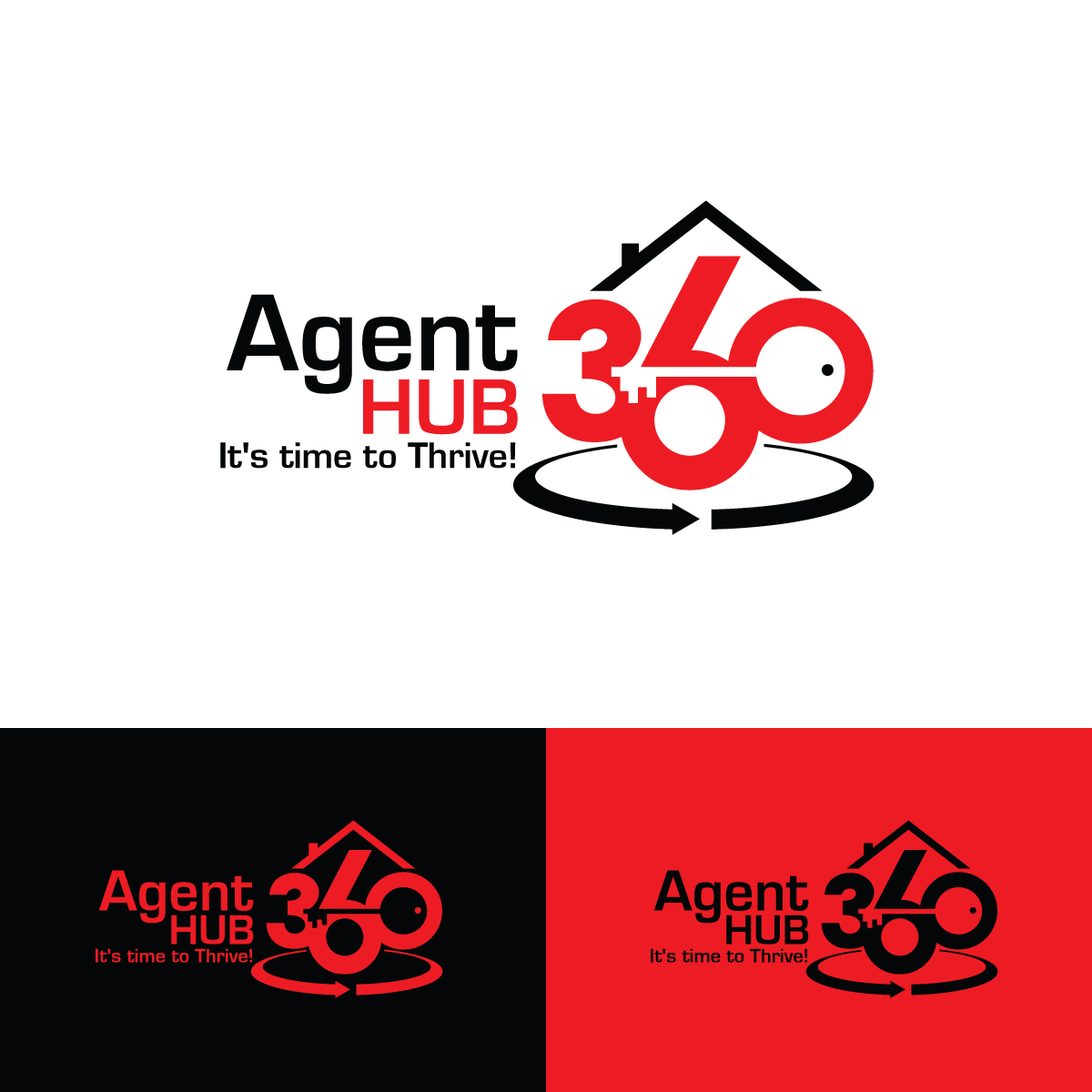 Logo Design by prodesigns99 for Agent HUB 360 | Design #19729246