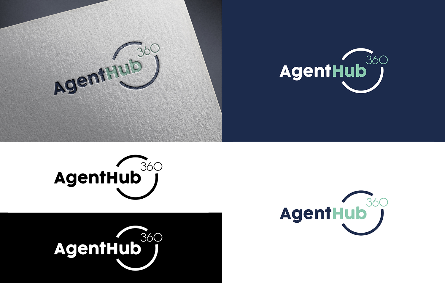 Logo Design by Artglass for Agent HUB 360 | Design #19718961