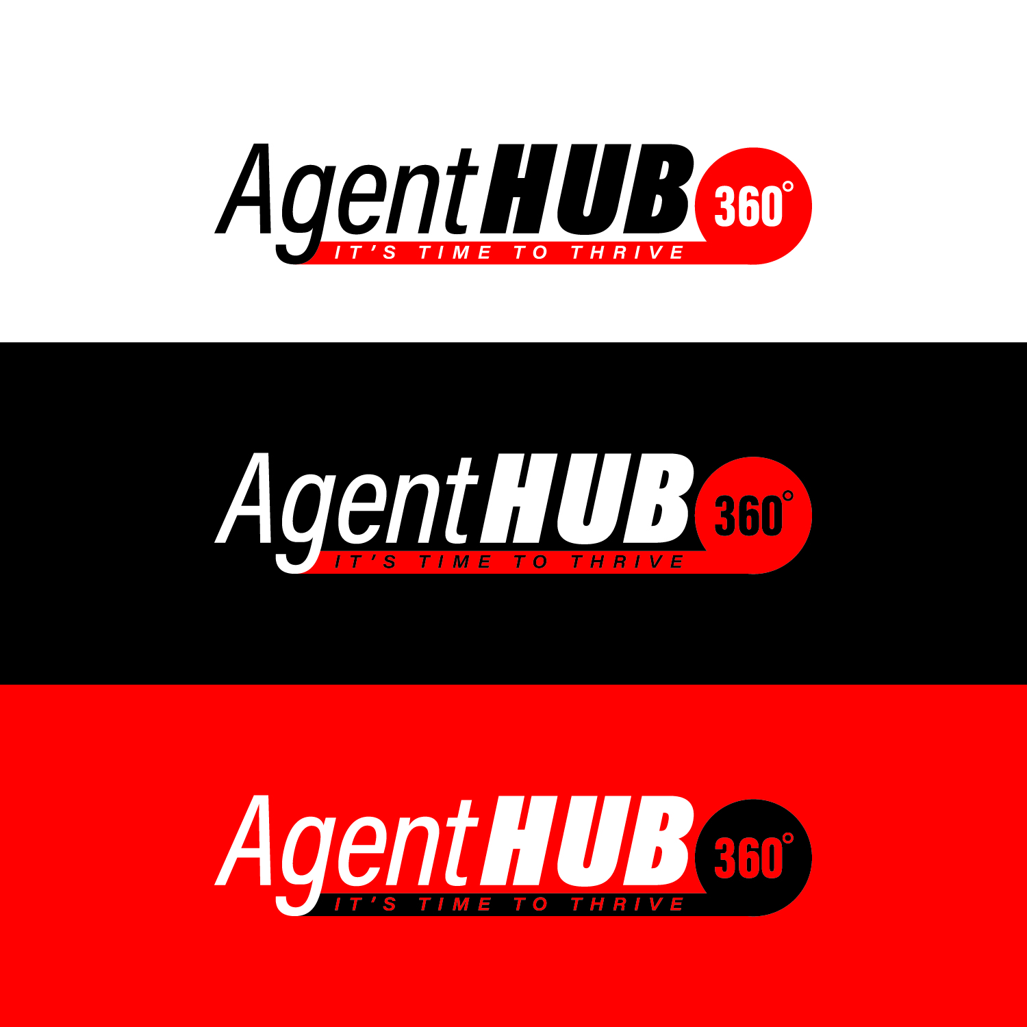 Logo Design by Tarek Alhelu for Agent HUB 360 | Design #19729282