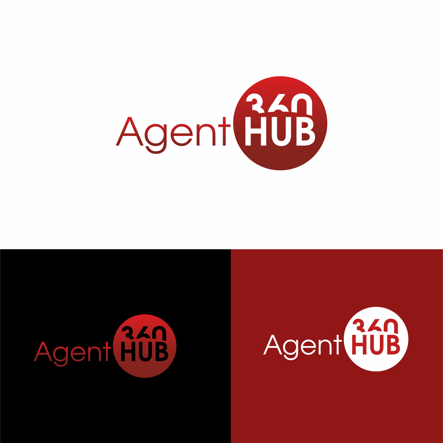 Logo Design by Creative™ for Agent HUB 360 | Design #19722212