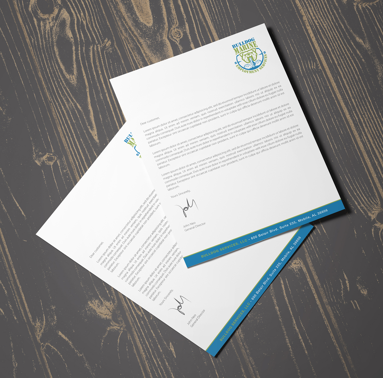 Schreibwaren-Design von Tilt für Bulldog Services, LLC | Design #19892448