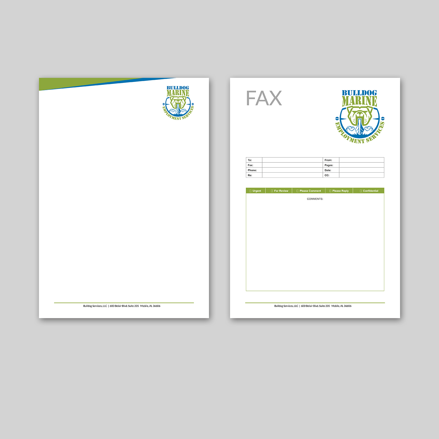 Stationery Design by kousik for Bulldog Services, LLC | Design #19867424