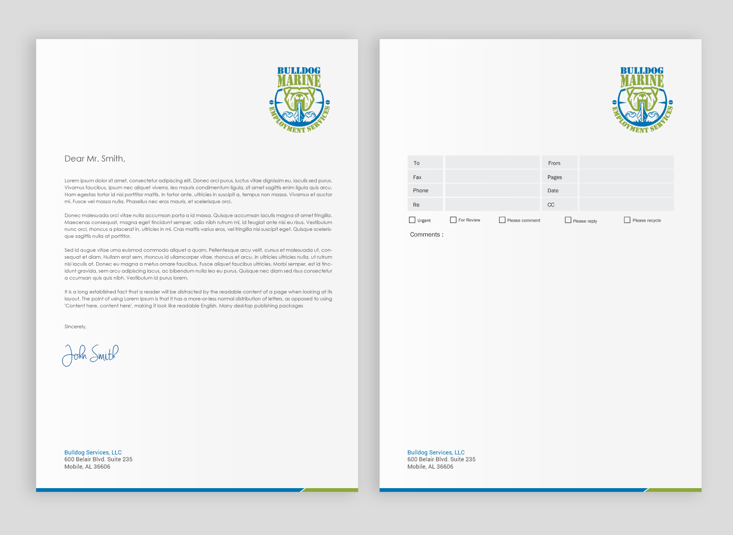 Schreibwaren-Design von chandrayaan.creative für Bulldog Services, LLC | Design #19845938