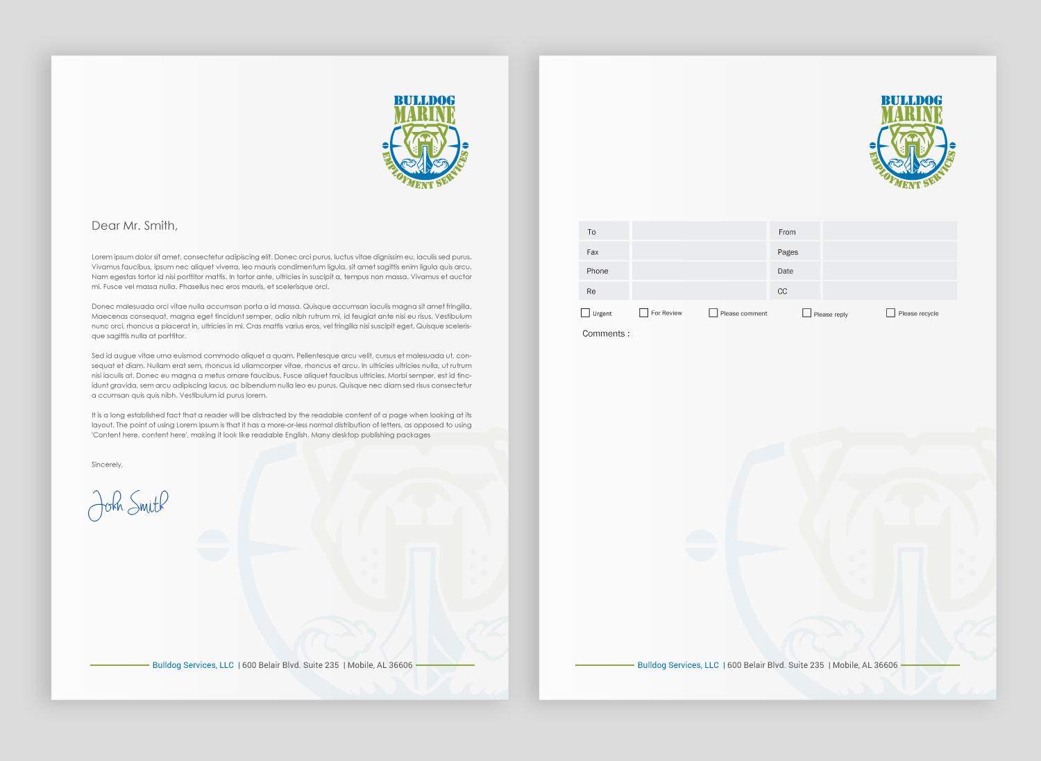 Stationery Design by chandrayaan.creative for Bulldog Services, LLC | Design #19845958