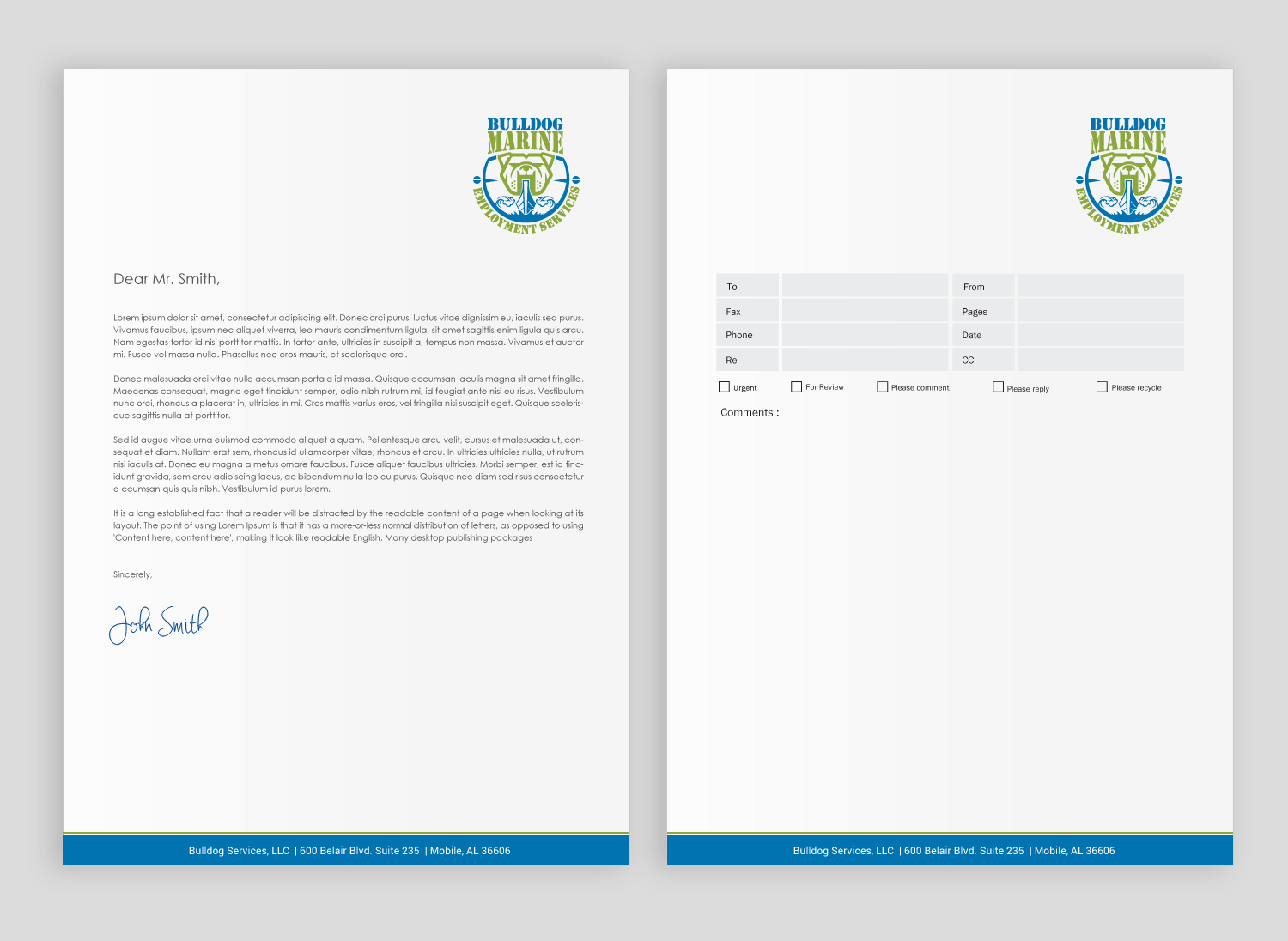 Schreibwaren-Design von chandrayaan.creative für Bulldog Services, LLC | Design #19845959