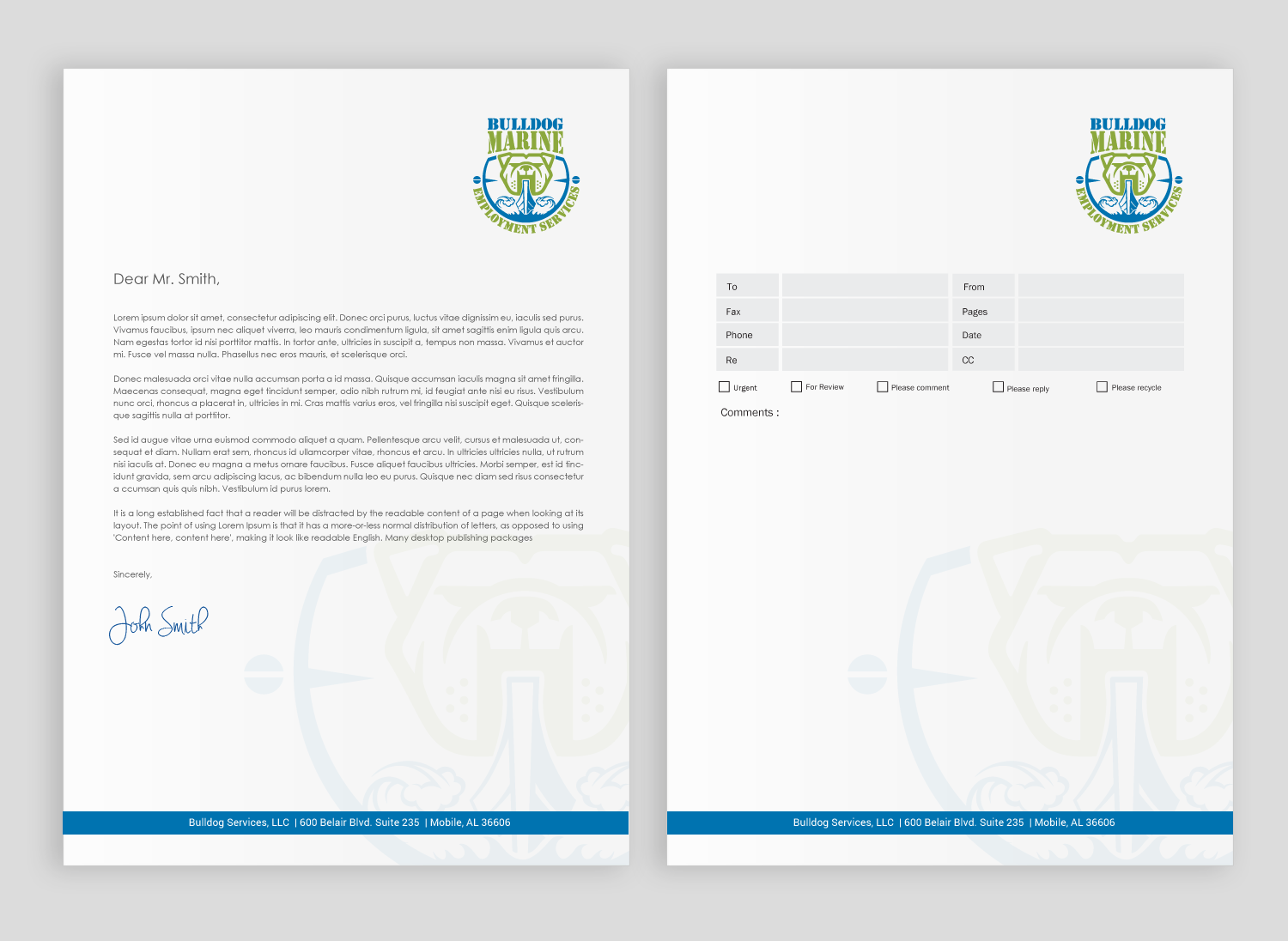 Stationery Design by chandrayaan.creative for Bulldog Services, LLC | Design #19845961