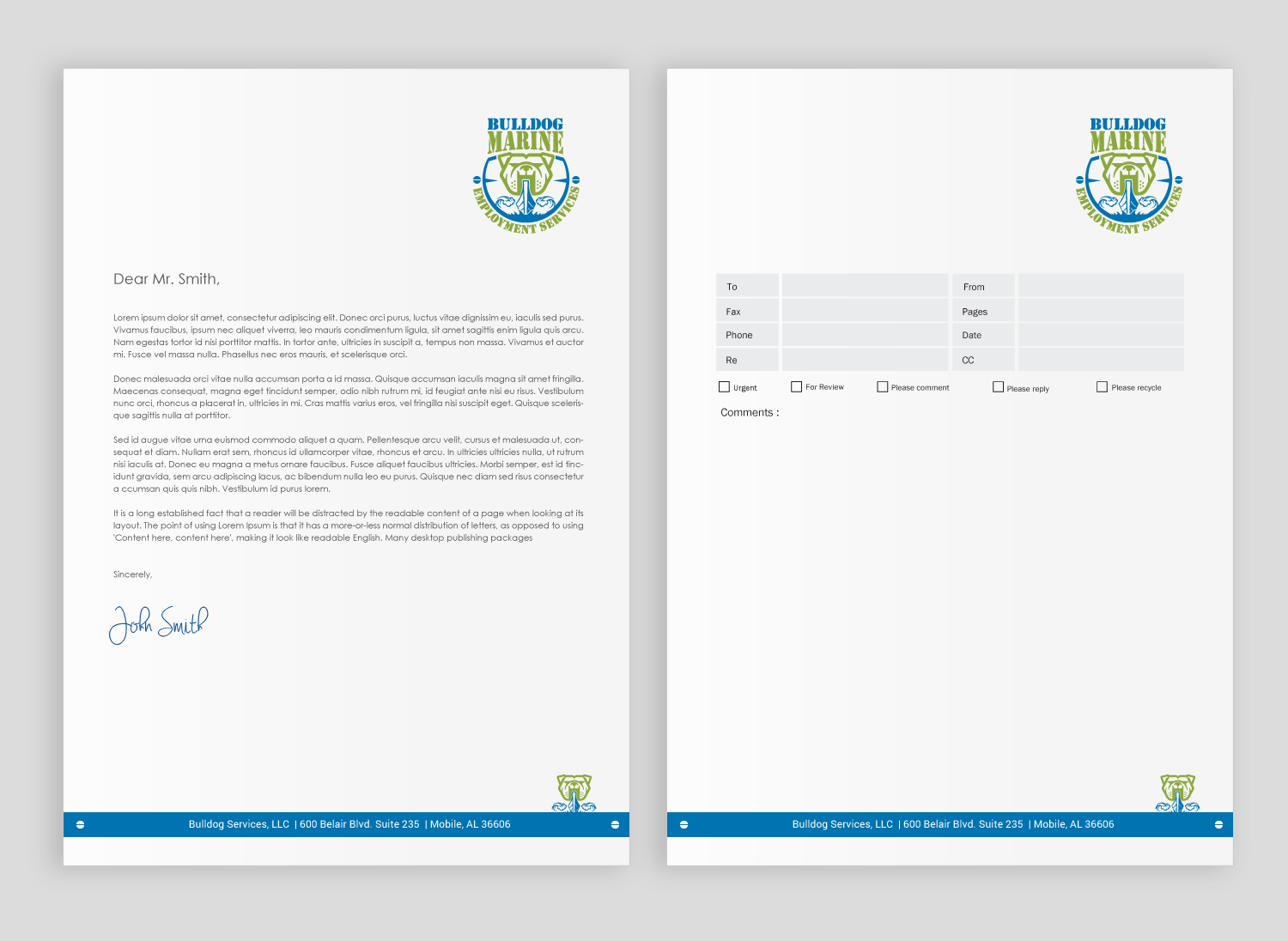 Schreibwaren-Design von chandrayaan.creative für Bulldog Services, LLC | Design #19846974