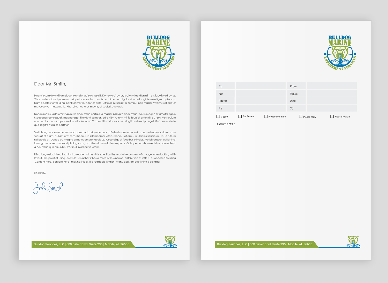 Design de Papeterie par chandrayaan.creative pour Bulldog Services, LLC | Design #19846976