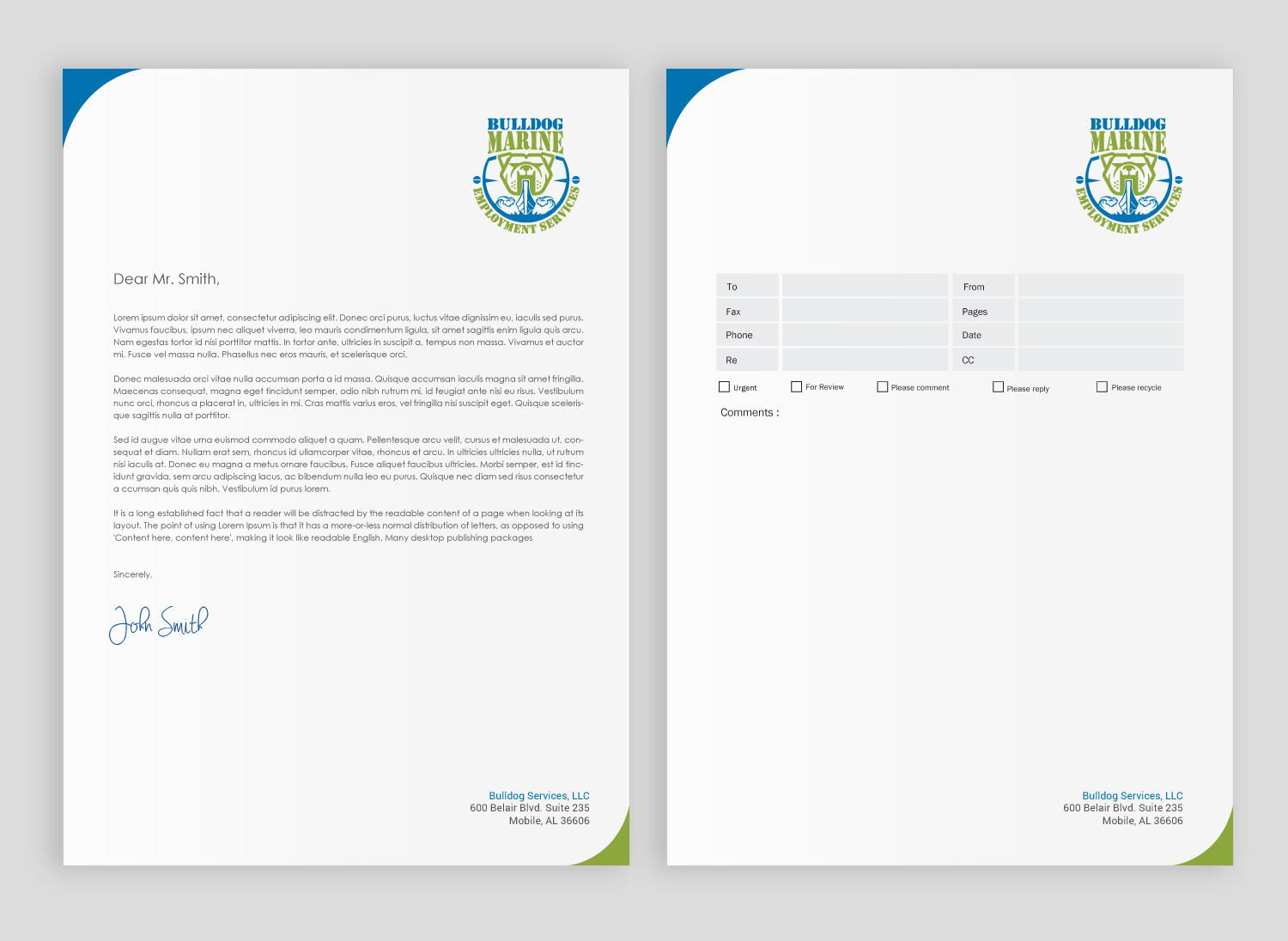 Stationery Design by chandrayaan.creative for Bulldog Services, LLC | Design #19846978