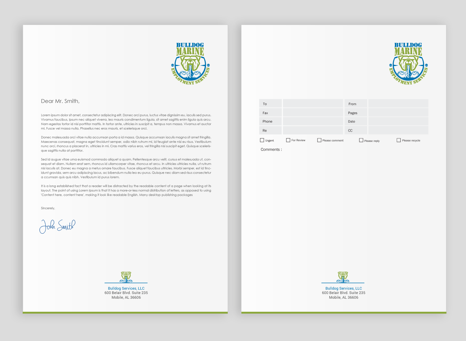 Schreibwaren-Design von chandrayaan.creative für Bulldog Services, LLC | Design #19846979