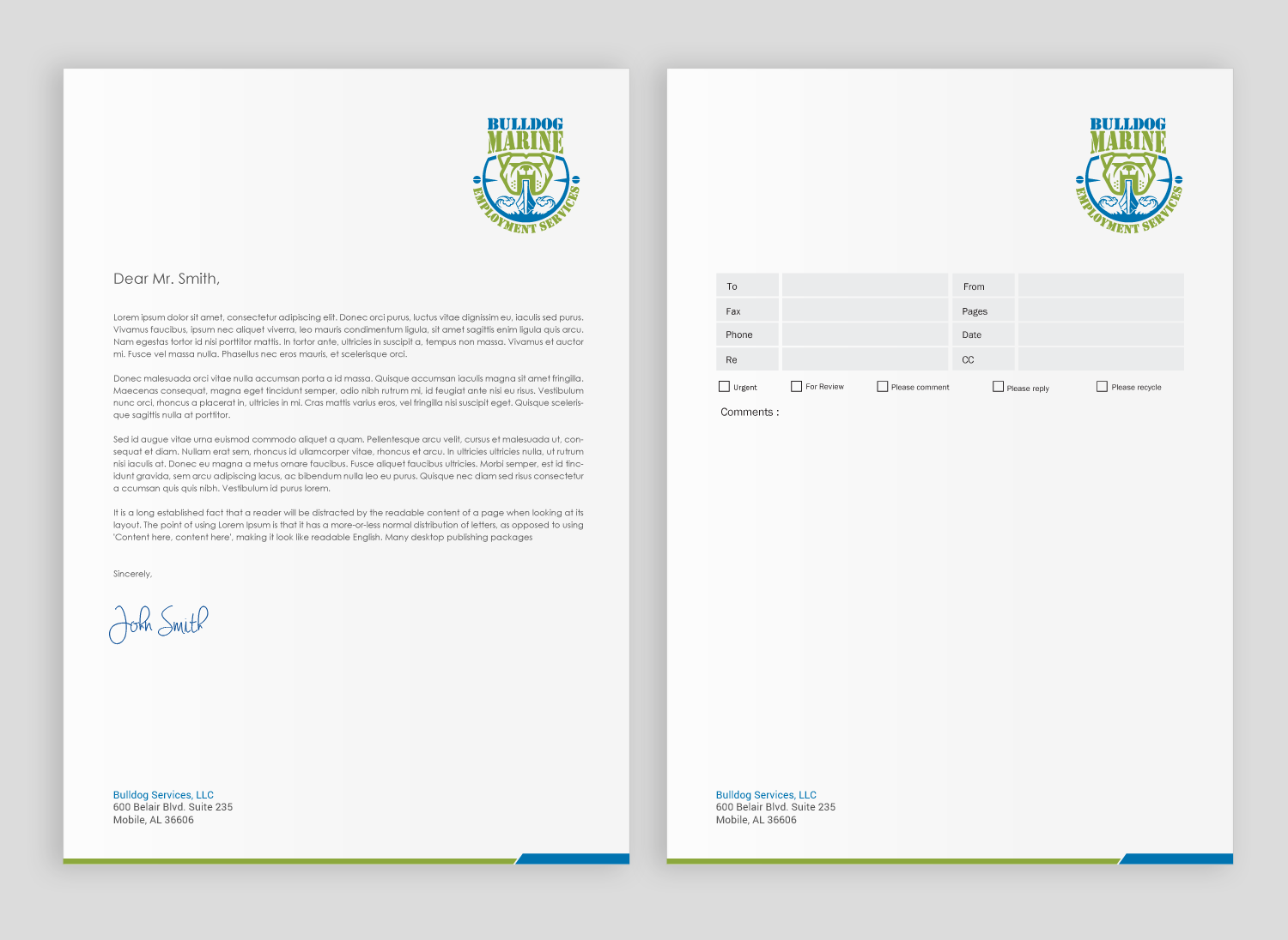 Schreibwaren-Design von chandrayaan.creative für Bulldog Services, LLC | Design #19846982