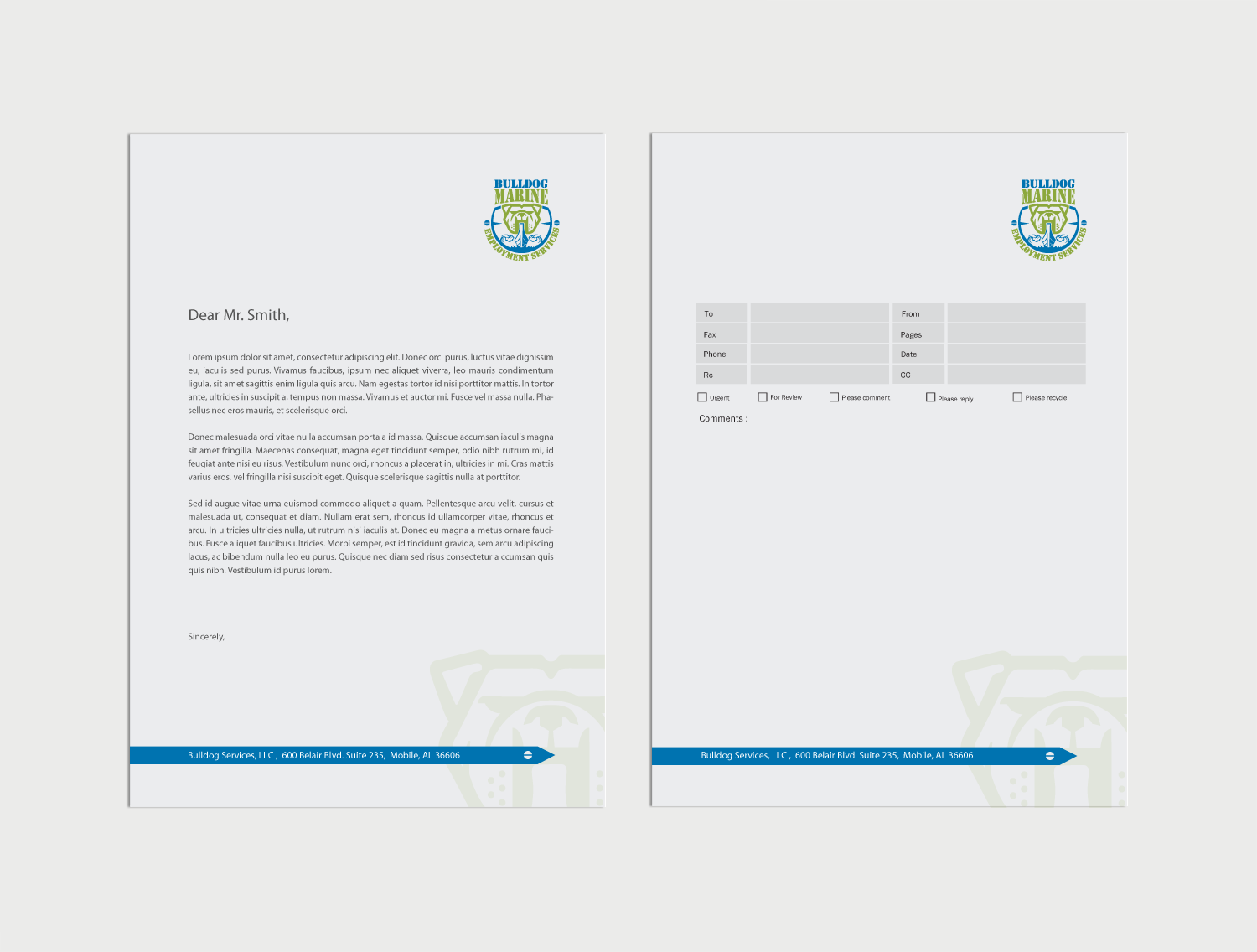 Schreibwaren-Design von chandrayaan.creative für Bulldog Services, LLC | Design #19849018