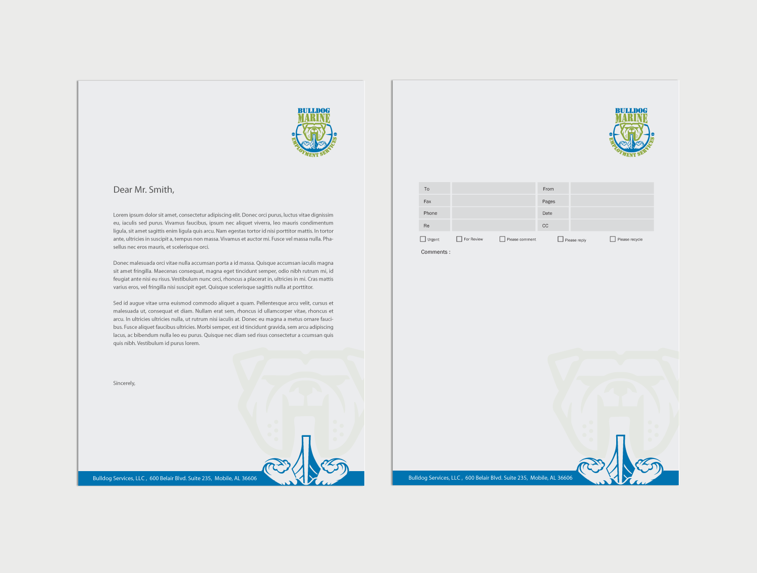 Schreibwaren-Design von chandrayaan.creative für Bulldog Services, LLC | Design #19849020