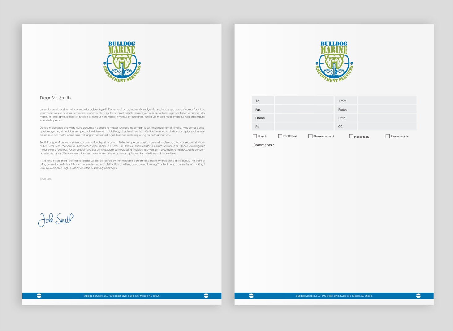 Schreibwaren-Design von chandrayaan.creative für Bulldog Services, LLC | Design #19849024