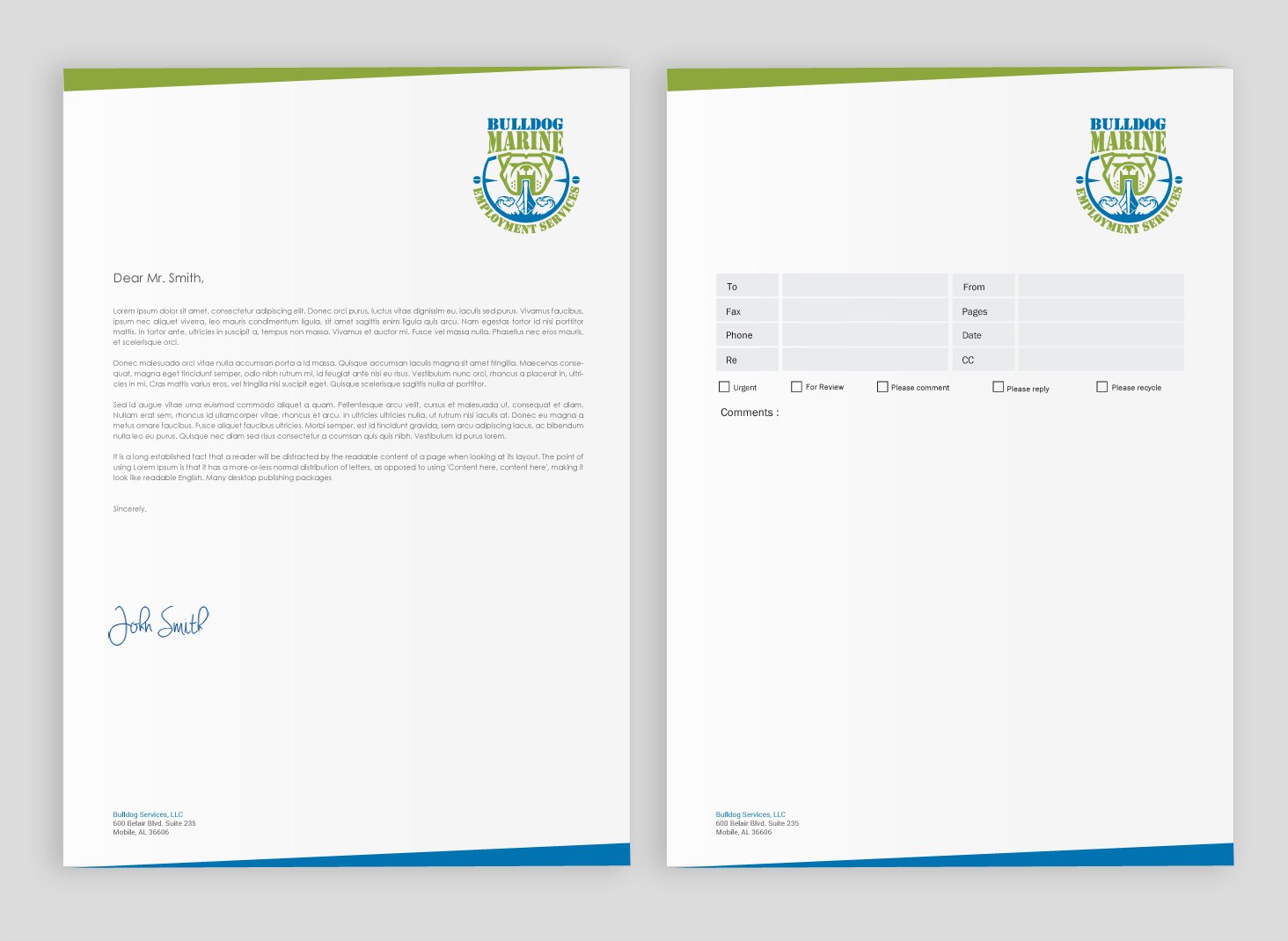 Schreibwaren-Design von chandrayaan.creative für Bulldog Services, LLC | Design #19849025